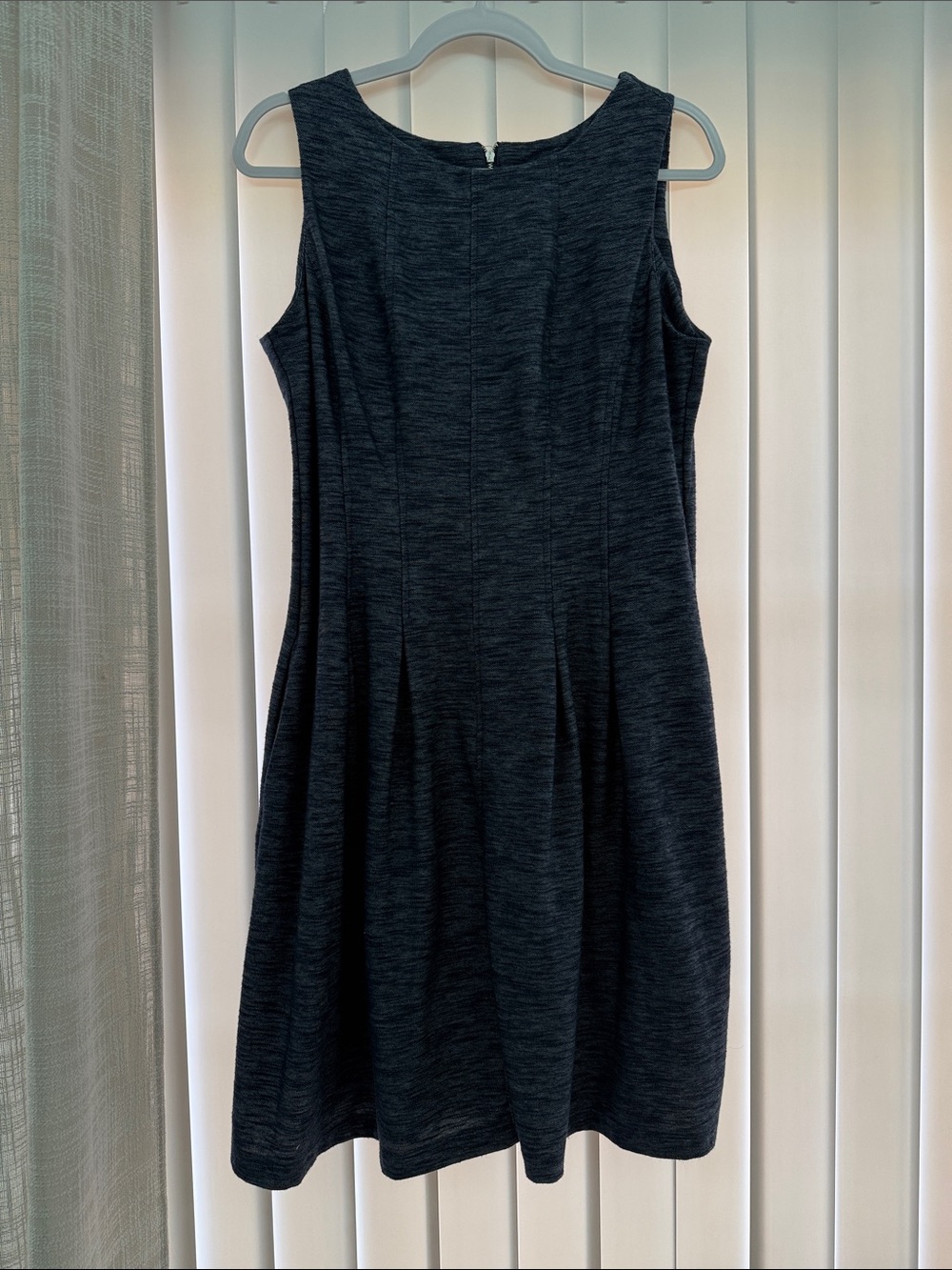 Classic Sleeveless Blue Dress - Elegant Everyday Style